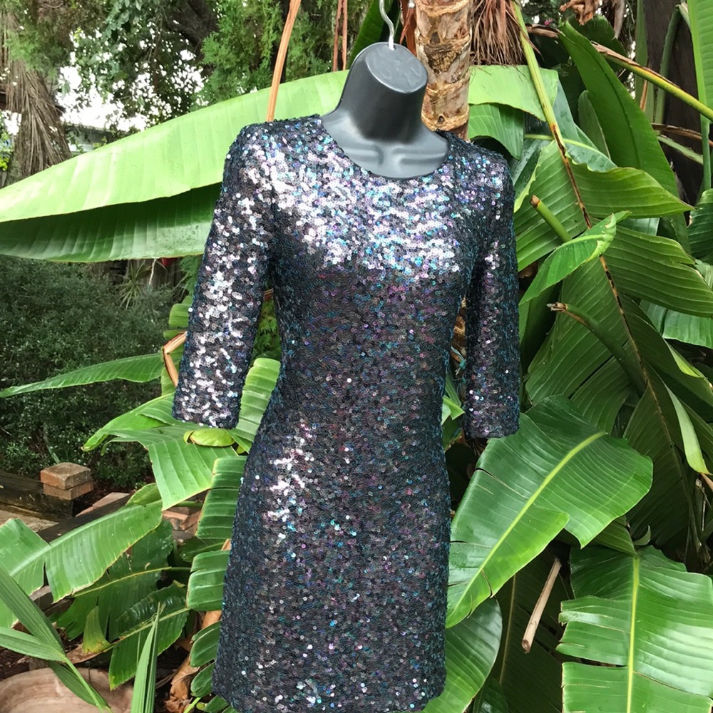 Little black sequin dress